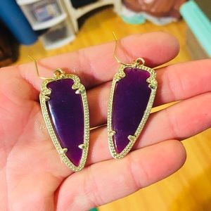 Kendra Scott purple earrings